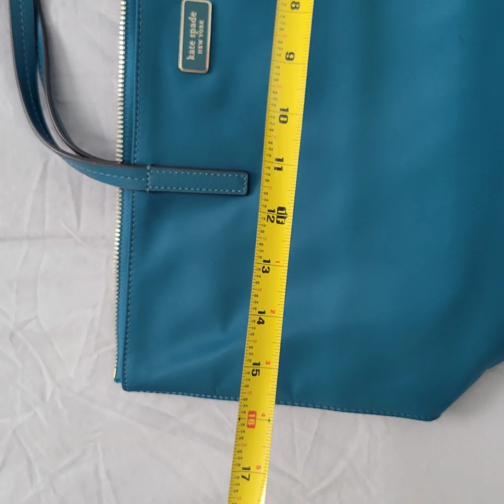 Kate Spade Teal Blue Nylon Tote - Picture 2 of 6